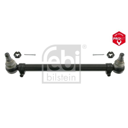 Febi Bilstein 21713 Lenkstange mit Kronenmuttern und Splinten, vom 2. Lenkzwischenhebel zur gelenkten Hinterachse , 1 St&uuml;ck