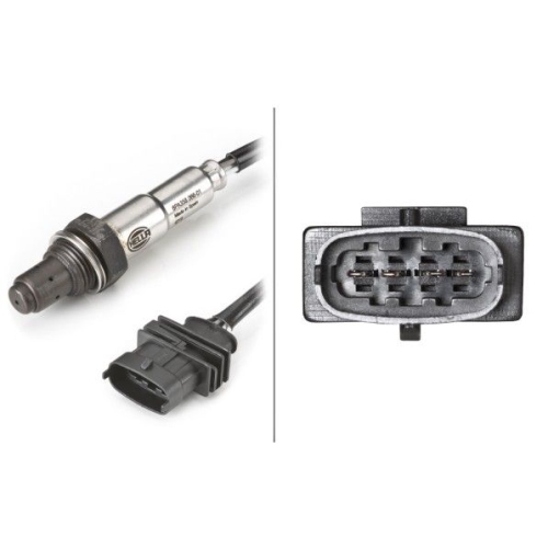 Lambdasonde HELLA 6PA 358 066-011 f&uuml;r OPEL VAUXHALL GENERAL MOTORS, vorne