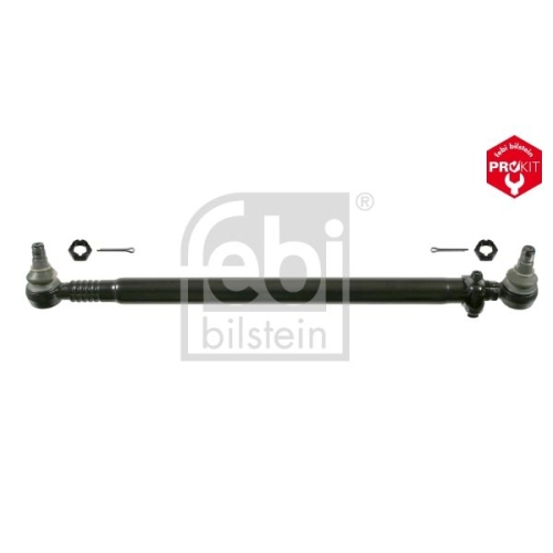 Febi Bilstein 21715 Lenkstange mit Kronenmuttern und Splinten, vom Lenkgetriebe zur 1. Vorderachse , 1 St&uuml;ck