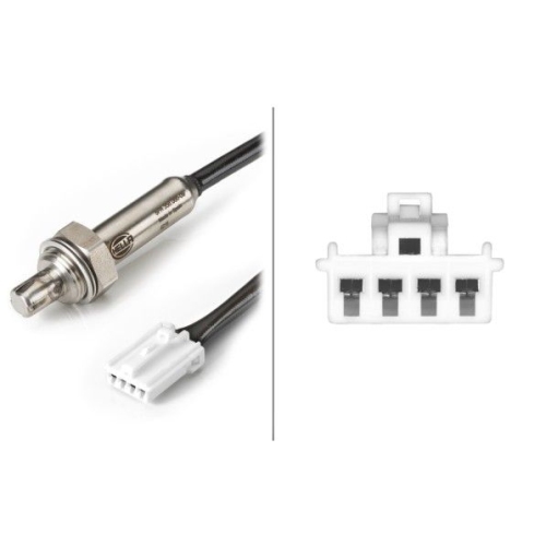 Lambdasonde HELLA 6PA 358 066-091 f&uuml;r VOLVO, vorne