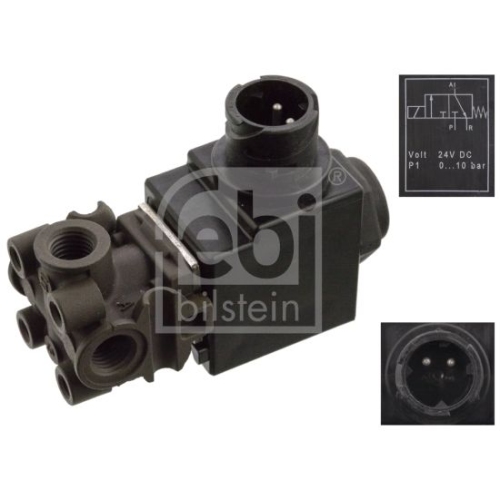 Febi Bilstein 101289 Magnetventil f&uuml;r Druckluftanlage, 1 St&uuml;ck