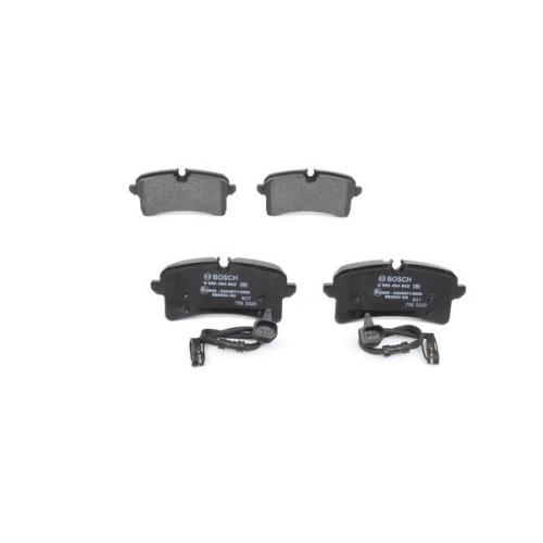 Bremsbelagsatz, Scheibenbremse BOSCH 0 986 494 842 f&uuml;r AUDI PORSCHE, Hinterachse