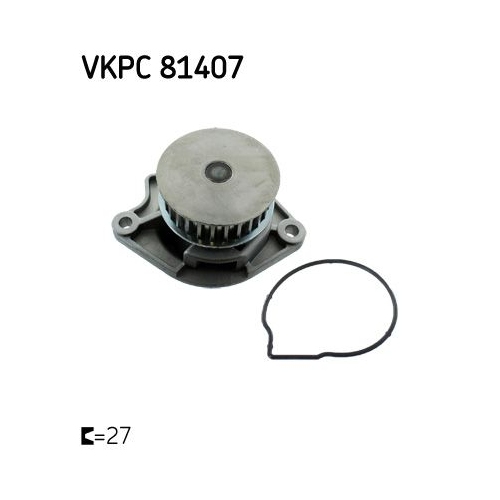 Wasserpumpe SKF VKPC 81407 f&uuml;r AUDI SEAT SKODA VW