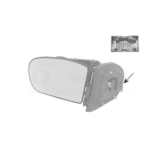 Au&szlig;enspiegel VAN WEZEL 3032819 * HAGUS * f&uuml;r MERCEDES-BENZ, links