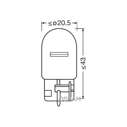 Gl&uuml;hlampe, Blinkleuchte OSRAM 7505 ORIGINAL f&uuml;r, Sto&szlig;f&auml;nger, hinten, vorne