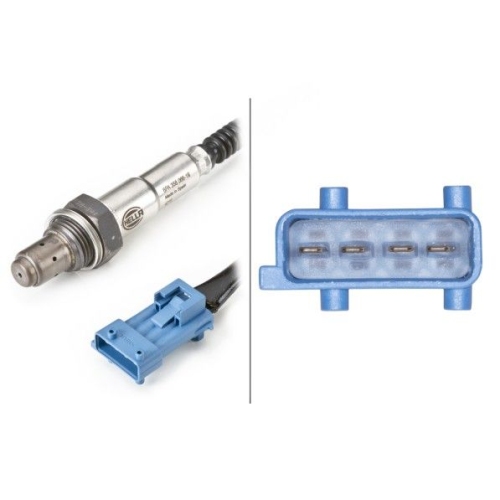 Lambdasonde HELLA 6PA 358 066-191 f&uuml;r CITRO&Euml;N FIAT PEUGEOT SAAB FERRARI, vorne
