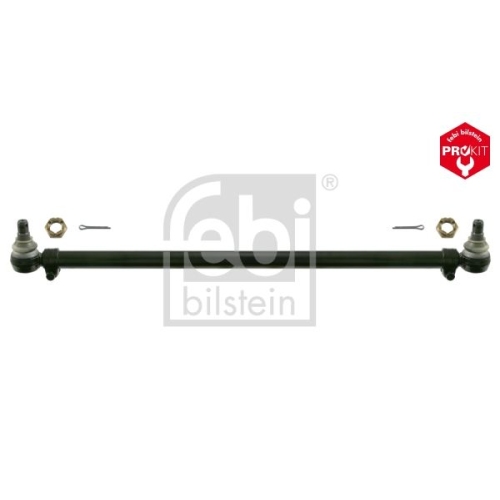 Febi Bilstein 21723 Lenkstange mit Kronenmuttern und Splinten, vom Lenkgetriebe zur 1. Vorderachse , 1 St&uuml;ck