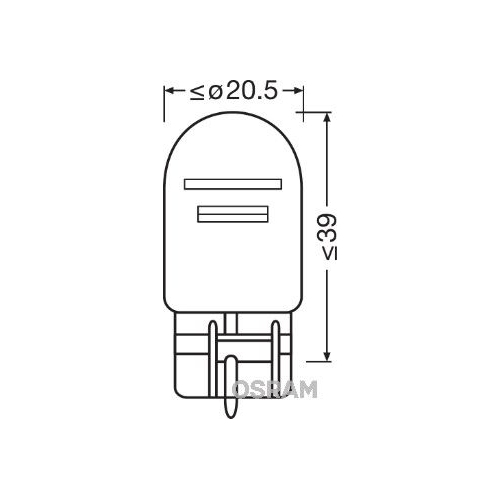 Gl&uuml;hlampe, Blinkleuchte OSRAM 7515 ORIGINAL f&uuml;r, hinten