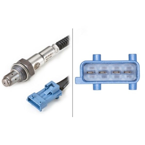 Lambdasonde HELLA 6PA 358 066-211 f&uuml;r CITRO&Euml;N FIAT LANCIA PEUGEOT FERRARI, vorne