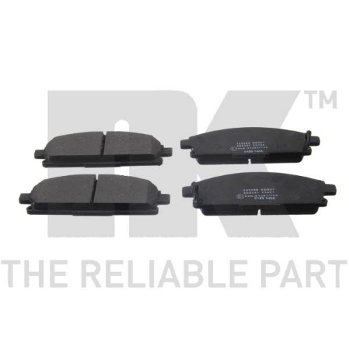 Bremsbelagsatz, Scheibenbremse NK 222256 f&uuml;r NISSAN INFINITI, Vorderachse
