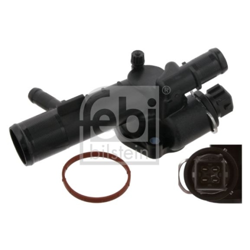 Febi Bilstein 32650 Thermostat mit Geh&auml;use und Dichtung , 1 St&uuml;ck