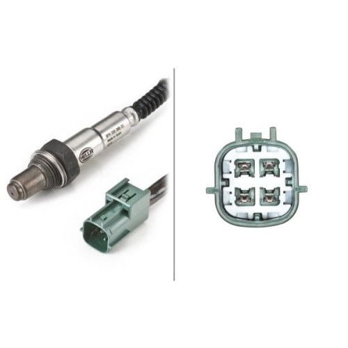 Lambdasonde HELLA 6PA 358 066-331 f&uuml;r NISSAN INFINITI, vorne, vorne links