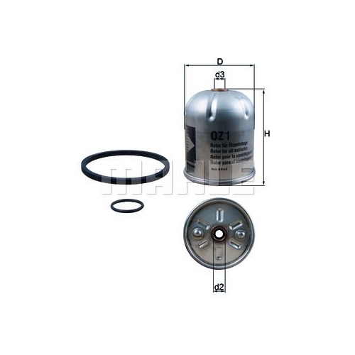 &Ouml;lfilter KNECHT OZ 1D f&uuml;r MACK MERCEDES-BENZ ERF RENAULT TRUCKS VALMET
