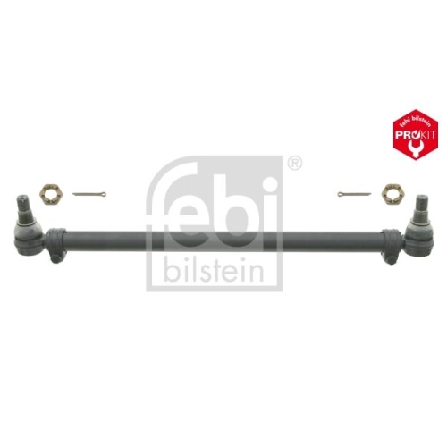 Febi Bilstein 23979 Lenkstange mit Kronenmuttern und Splinten, vom 1. Lenkzwischenhebel zur 2. Vorderachse , 1 St&uuml;ck