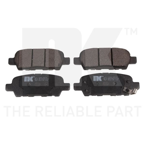 Bremsbelagsatz, Scheibenbremse NK 222262 f&uuml;r NISSAN INFINITI, Hinterachse