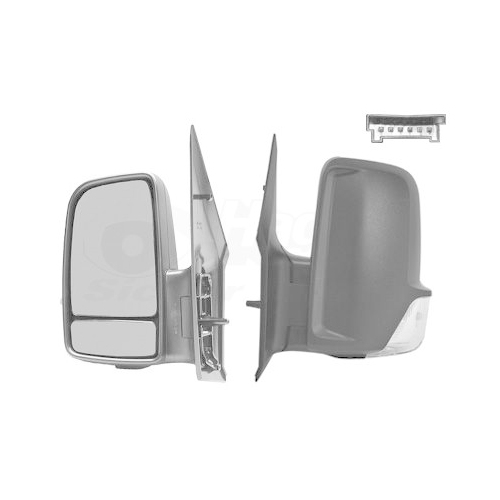 Au&szlig;enspiegel VAN WEZEL 3077807 * HAGUS * f&uuml;r MERCEDES-BENZ VW, links