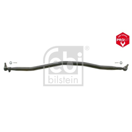 Febi Bilstein 23982 Lenkstange mit Kronenmuttern und Splinten, vom Lenkgetriebe zur 2. Vorderachse , 1 St&uuml;ck