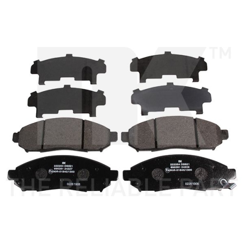 Bremsbelagsatz, Scheibenbremse NK 222264 f&uuml;r NISSAN SUZUKI, Vorderachse