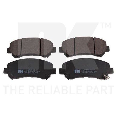 Bremsbelagsatz, Scheibenbremse NK 222269 f&uuml;r AUDI NISSAN SUZUKI, Vorderachse