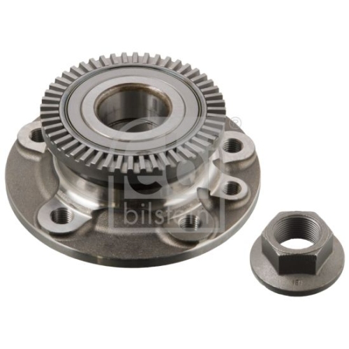 Febi Bilstein 06167 Radlagersatz mit Radnabe, ABS-Impulsring und Achsmutter , 1 St&uuml;ck