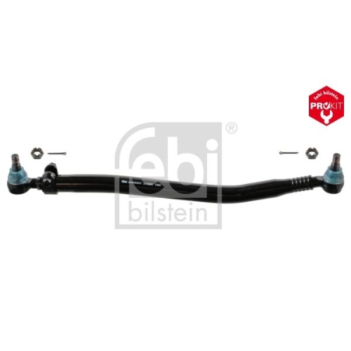 Febi Bilstein 23985 Lenkstange mit Kronenmuttern und Splinten, vom Lenkgetriebe zur 1. Vorderachse , 1 St&uuml;ck