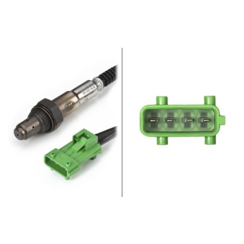 Lambdasonde HELLA 6PA 009 165-691 f&uuml;r CITRO&Euml;N FIAT LANCIA PEUGEOT RENAULT, vorne