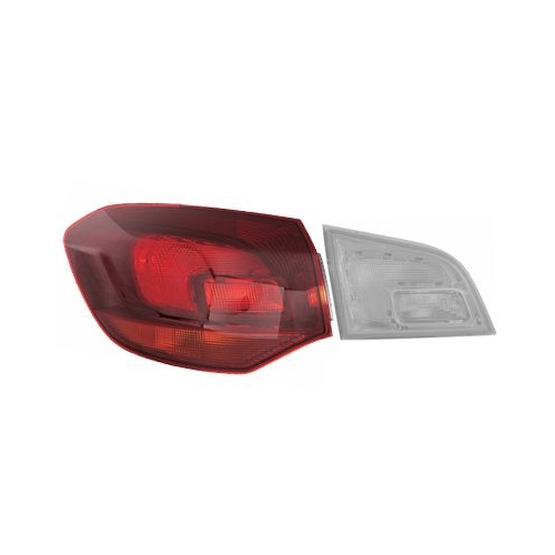 Heckleuchte VAN WEZEL 3751935 f&uuml;r OPEL, links