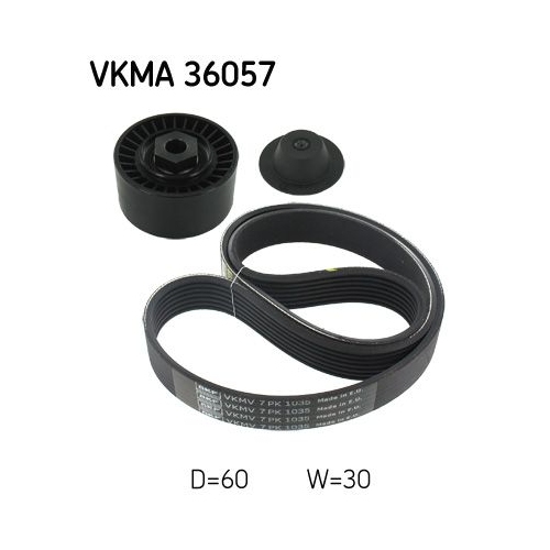 Keilrippenriemensatz SKF VKMA 36057 f&uuml;r BMW NISSAN RENAULT