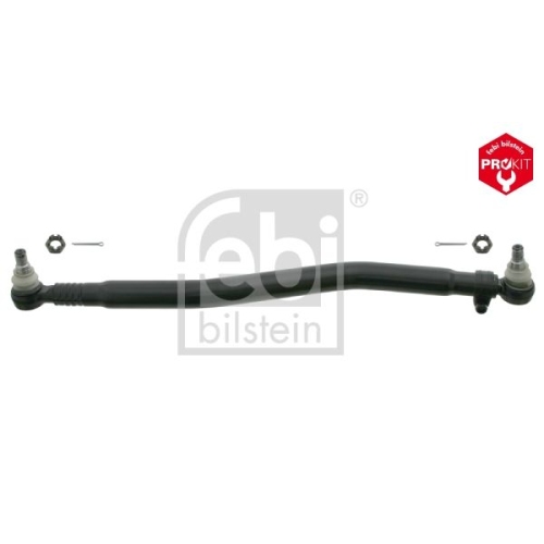 Febi Bilstein 26817 Lenkstange mit Kronenmuttern und Splinten, vom Lenkgetriebe zur 1. Vorderachse , 1 St&uuml;ck