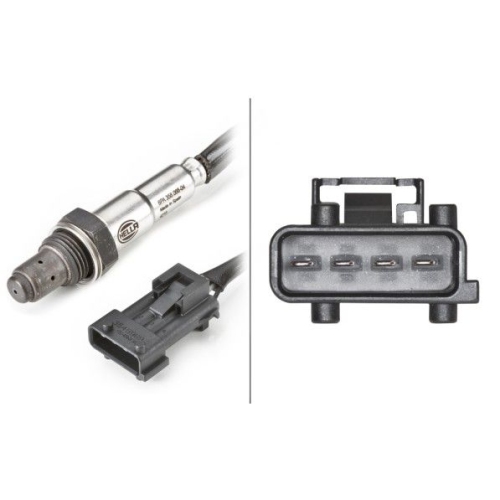 Lambdasonde HELLA 6PA 358 066-041 f&uuml;r CITRO&Euml;N PEUGEOT, vorne