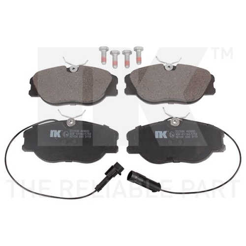 Bremsbelagsatz, Scheibenbremse NK 222336 f&uuml;r ALFA ROMEO FIAT LANCIA, Vorderachse
