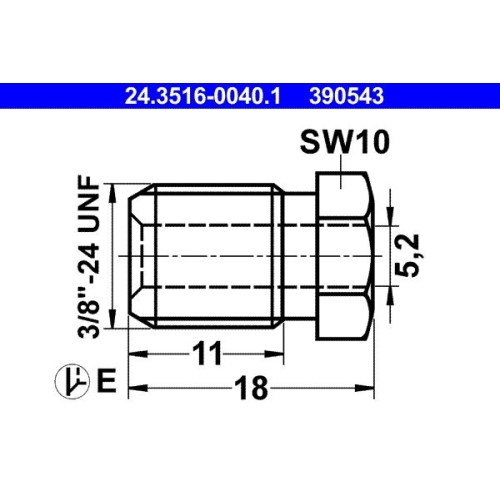 &Uuml;berwurfschraube ATE 24.3516-0040.1