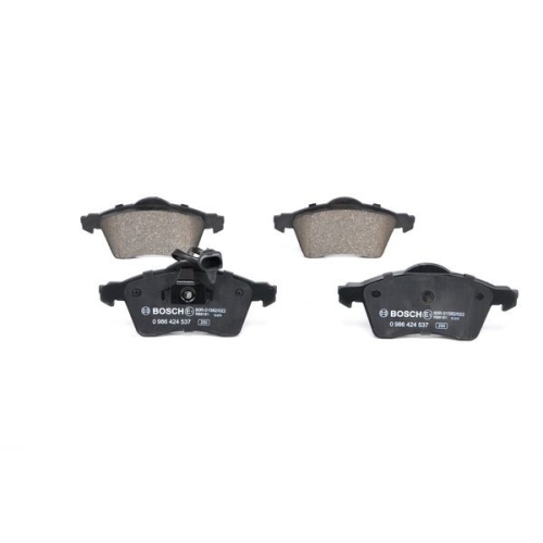Bremsbelagsatz, Scheibenbremse BOSCH 0 986 424 537 f&uuml;r VW, Vorderachse