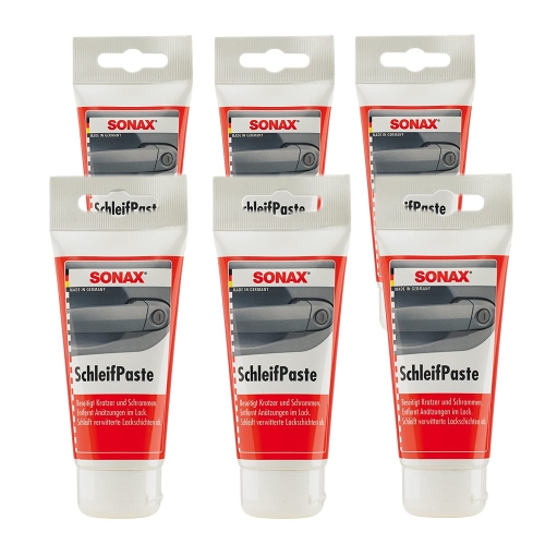 Sonax 4061659062876 Schleifpaste Silikonfrei Schleifpolitur Politur 6x75ml