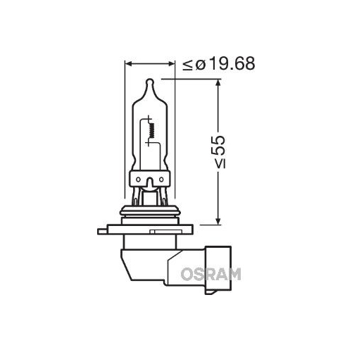 Gl&uuml;hlampe, Fernscheinwerfer OSRAM 9005 ORIGINAL