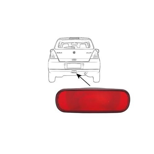 Heckleuchte VAN WEZEL 5222929 f&uuml;r SUZUKI, Sto&szlig;f&auml;nger