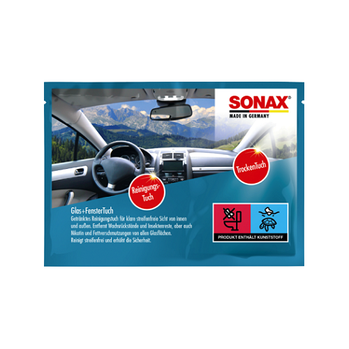 SONAX 04181000 Glas+Fenstertuch 1x9ml