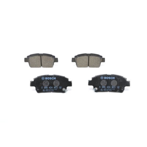 Bremsbelagsatz, Scheibenbremse BOSCH 0 986 424 803 f&uuml;r TOYOTA LEXUS, Vorderachse