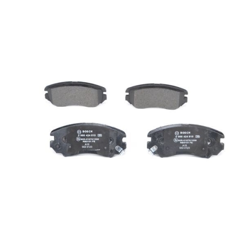 Bremsbelagsatz, Scheibenbremse BOSCH 0 986 424 815 f&uuml;r HYUNDAI KIA, Vorderachse
