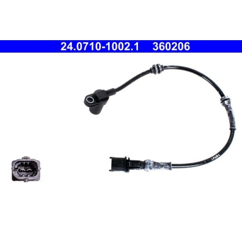Sensor, Raddrehzahl ATE 24.0710-1002.1 f&uuml;r OPEL, Vorderachse