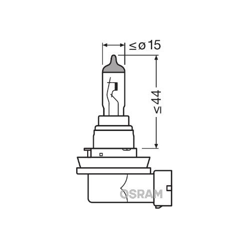 Gl&uuml;hlampe, Abbiegescheinwerfer OSRAM 64212 ORIGINAL