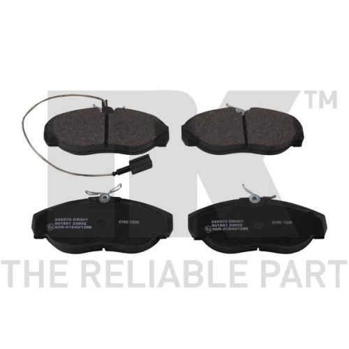 Bremsbelagsatz, Scheibenbremse NK 222370 f&uuml;r CITRO&Euml;N FIAT PEUGEOT, Vorderachse