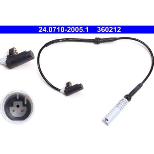 Sensor, Raddrehzahl ATE 24.0710-2005.1 f&uuml;r BMW, Vorderachse