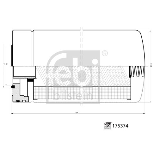 Febi Bilstein 1x 175374 Hydraulikfilter f&uuml;r Automatikgetriebe