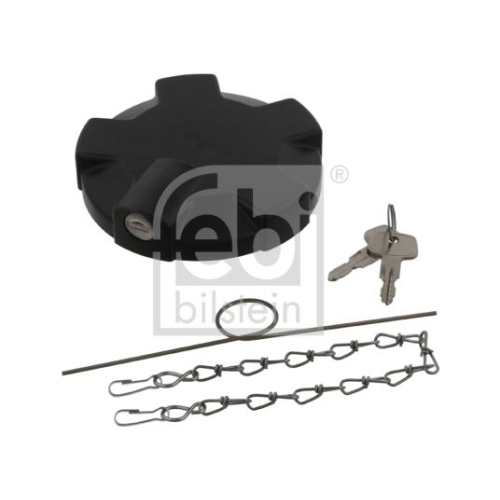 Febi Bilstein 06286 Tankdeckel abschlie&szlig;bar, unbel&uuml;ftet mit Dichtung und Kette , 1 St&uuml;ck
