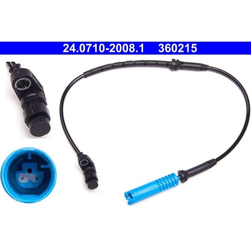 Sensor, Raddrehzahl ATE 24.0710-2008.1 f&uuml;r BMW, Vorderachse
