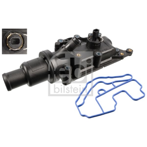 Febi Bilstein 108756 Thermostat mit Geh&auml;use, Dichtung und Temperaturschalter, 1 St&uuml;ck