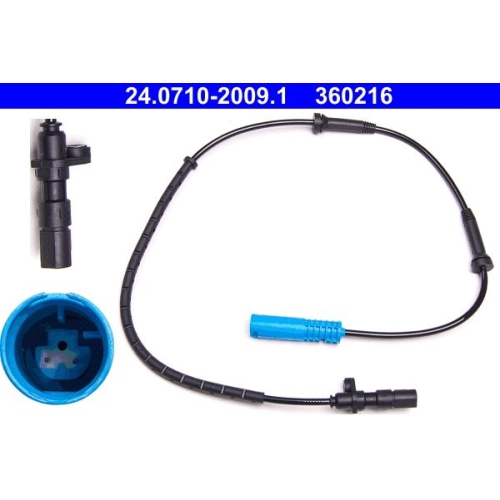 Sensor, Raddrehzahl ATE 24.0710-2009.1 f&uuml;r BMW, Hinterachse