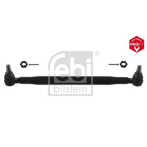 Febi Bilstein 45154 Lenkstange mit Kronenmuttern und Splinten, vom 1. Lenkzwischenhebel zur 2. Vorderachse , 1 St&uuml;ck