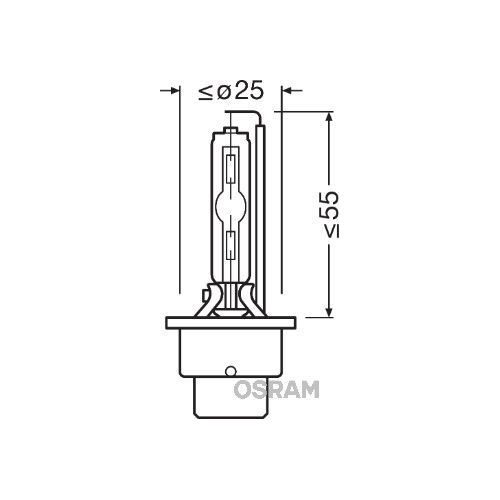 Gl&uuml;hlampe, Fernscheinwerfer OSRAM 66240 XENARC ORIGINAL